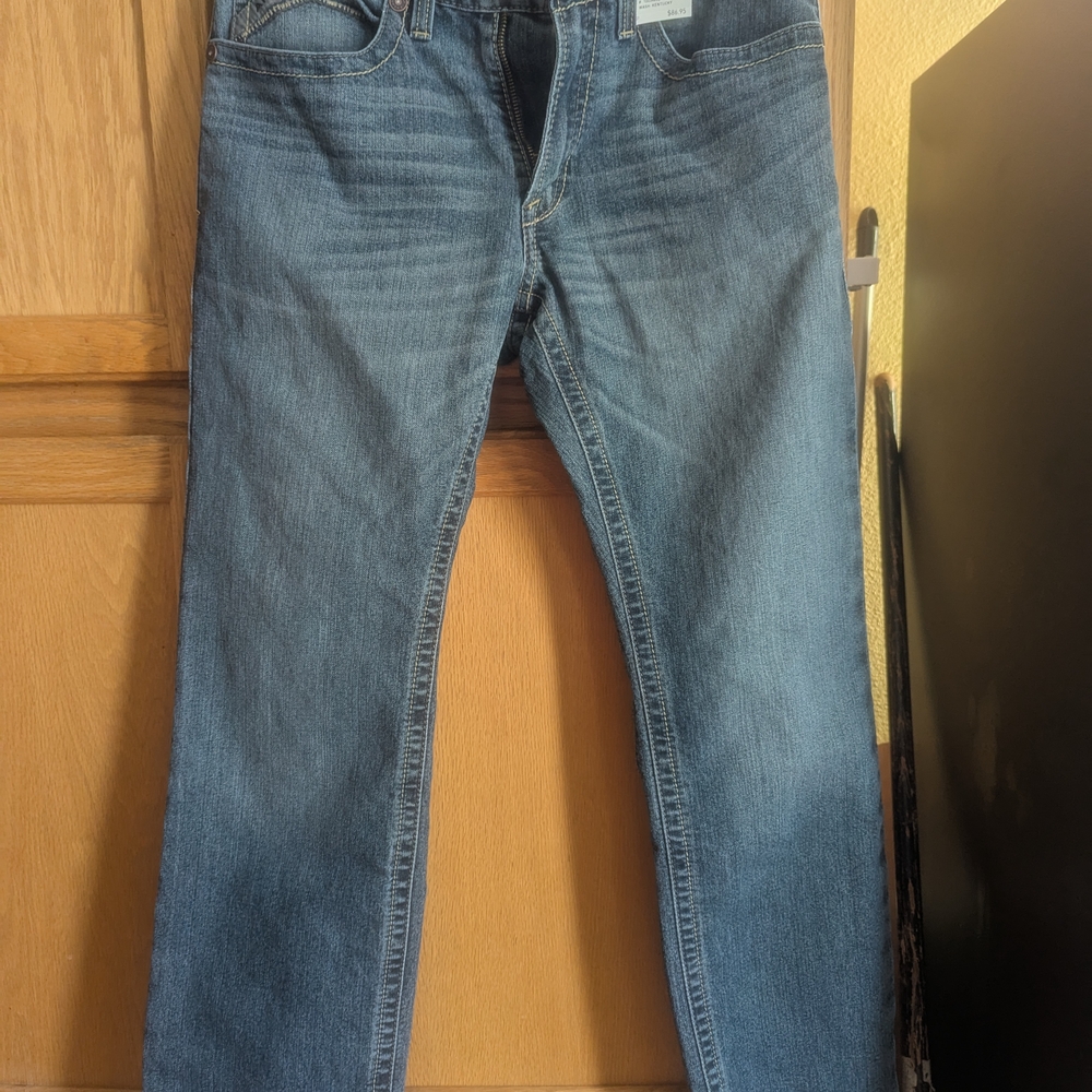 Ariat Men's Straight Fit Blue Jeans New 31x30